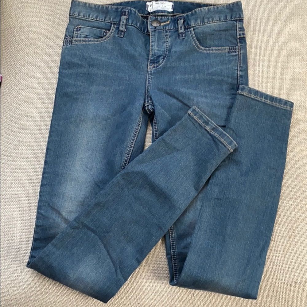 9. NWOT Free People Blue Super Skinny Jeans Size 26